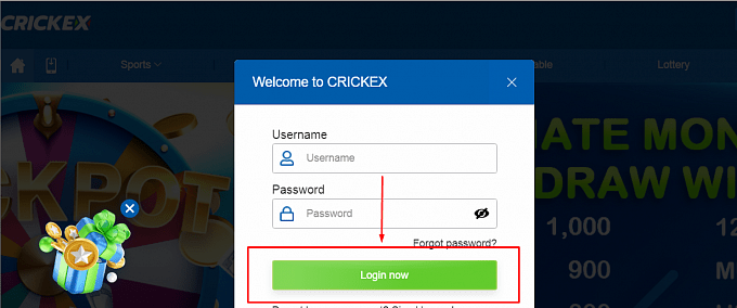 Crickex Login
